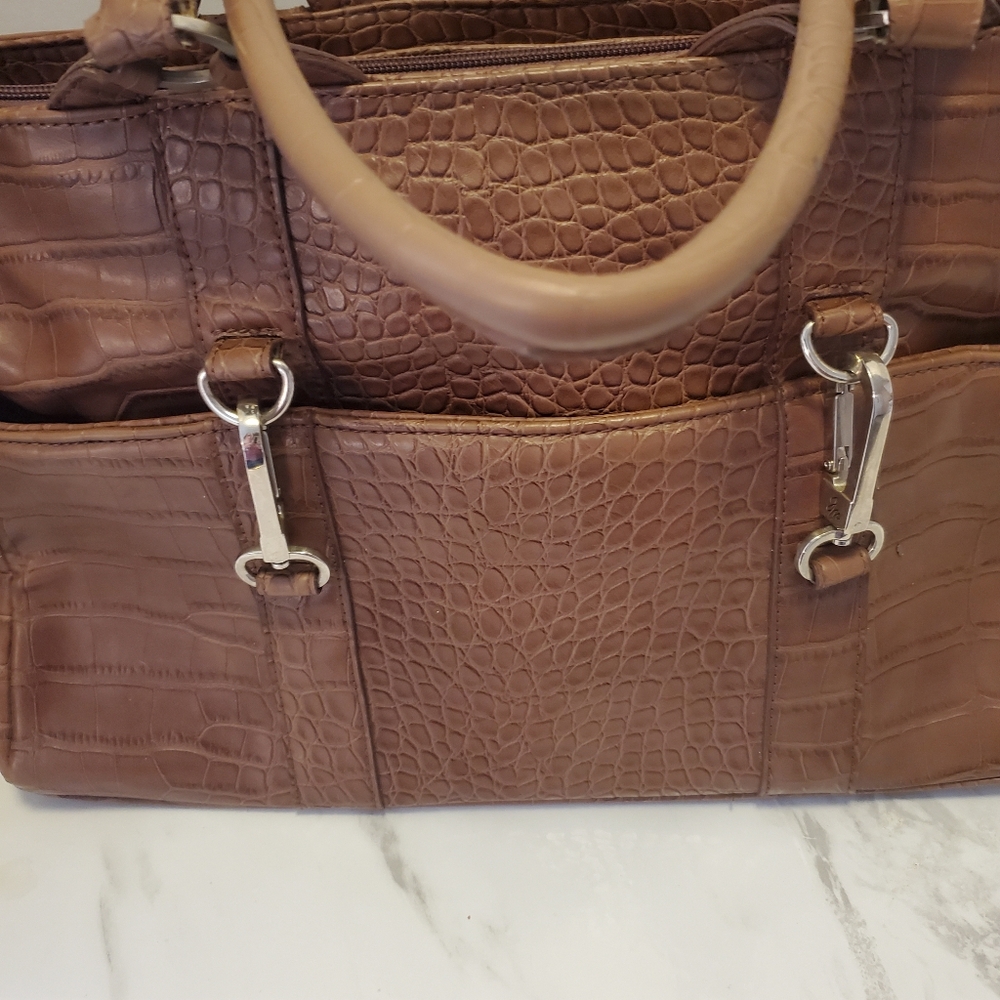 Unbranded X Lg  Brown Leather Shoulder Bag - Picture 3 of 8